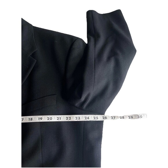 Hugo Boss Einstein Blazer Men's Size 48R Black Textured 100% Virgin Wool Jacket - Picture 9 of 13